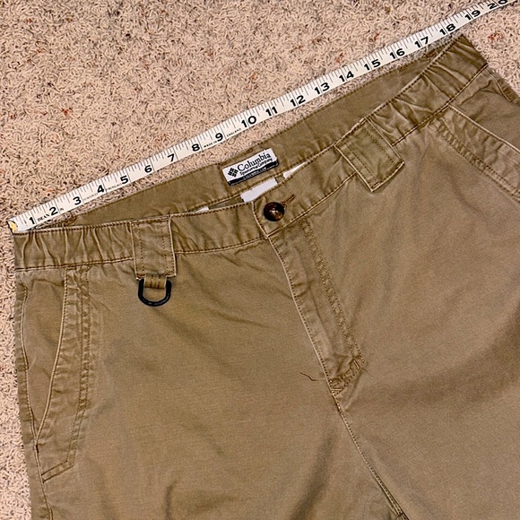COLUMBIA CARGO PANTS Large Men’s Khaki Tan - Picture 12 of 14
